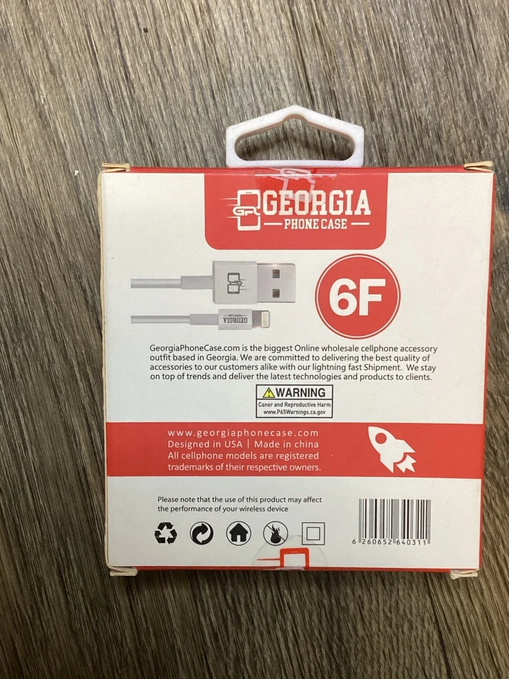 6FT White Charger & Sync Cable for iPhone & iPad
